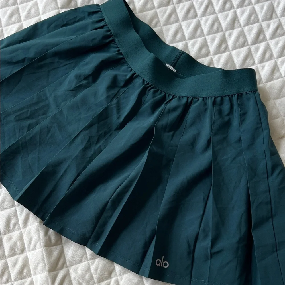 ALO Varsity Tennis skirt - midnight green